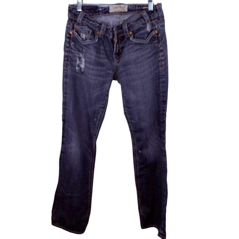 MEK Denim Oaxaca Women's Distressed Boot Cut Jeans Size 30 x 32